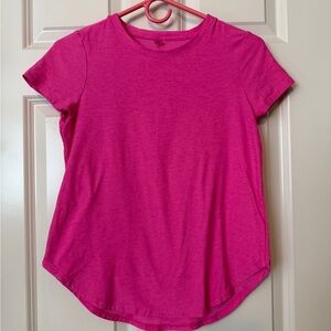Beyond Yoga Featherweight Pink Short Sleeve Tee